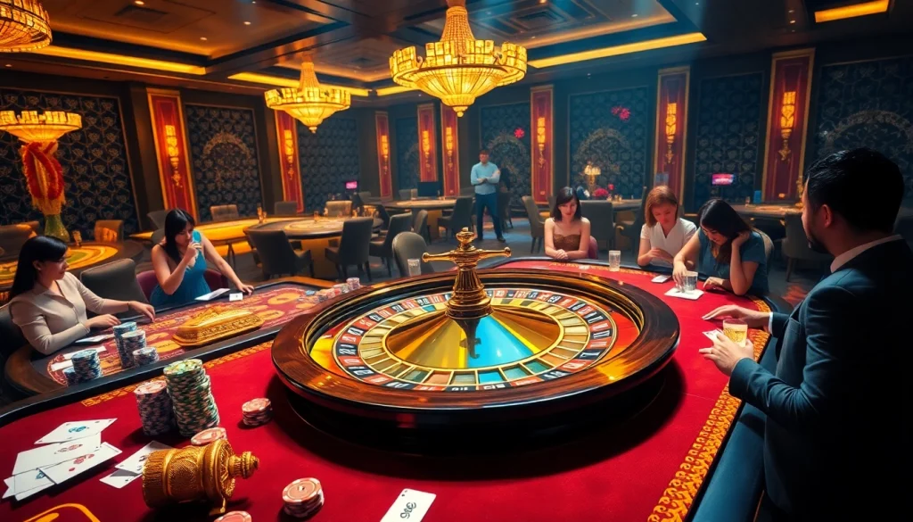 Experience the thrill of winning at AF88 with vibrant casino tables and exciting games.