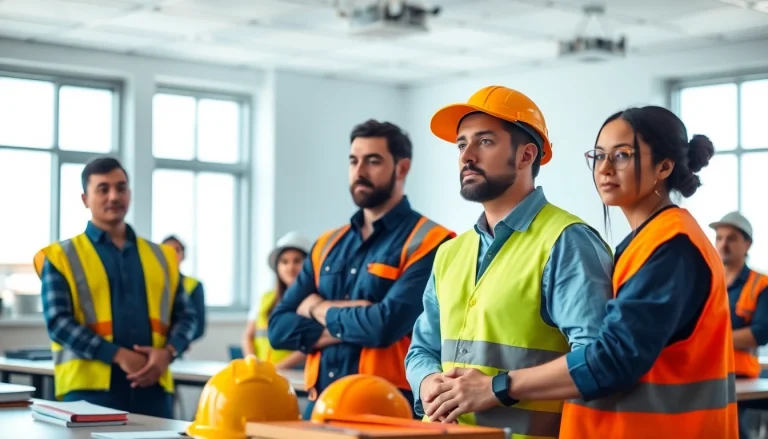 Engaged participants in a construction safety training Colorado session, learning essential safety practices.