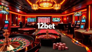 Players enjoying an exciting gaming experience at 12bet casino with vibrant tables and interactive games.