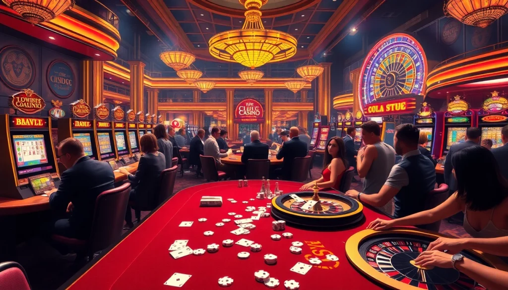 Gambling excitement at https://lc88comm.com/ with vibrant casino tables and engaging players.