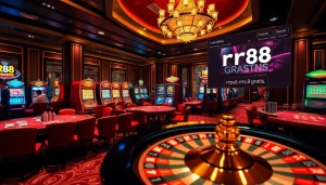 Experience the excitement of gambling at https://rr88.gratis/ with a lively casino setting featuring roulette and poker.