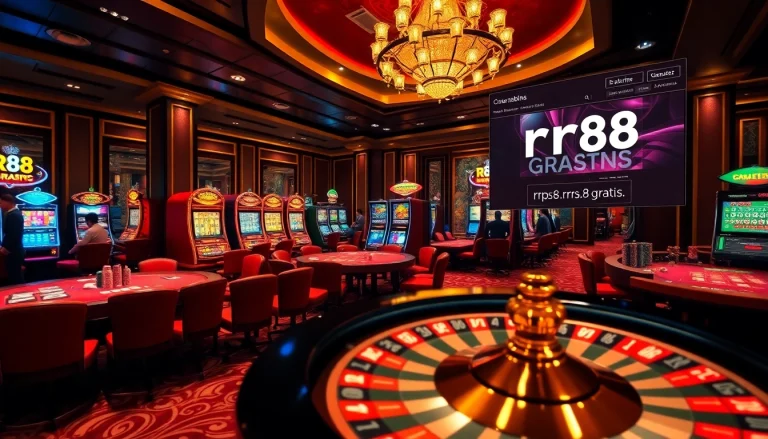 Experience the excitement of gambling at https://rr88.gratis/ with a lively casino setting featuring roulette and poker.