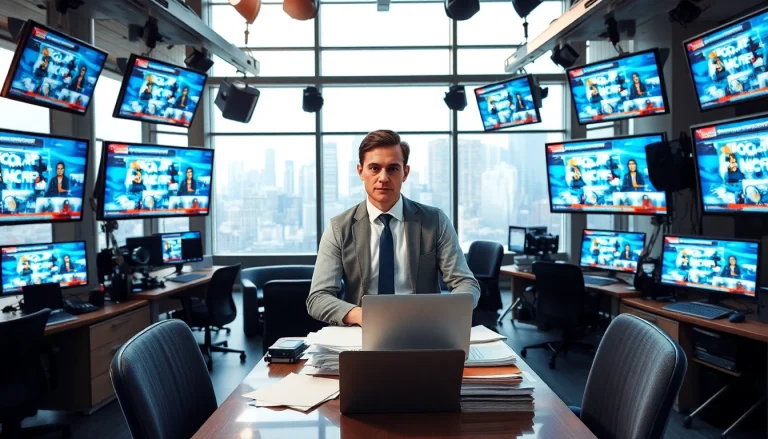 Cover local news stories at https://southernmarylandchronicle.com with a dynamic newsroom scene.