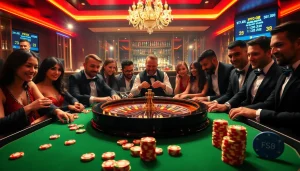Experience high-stakes action on a luxurious roulette table at https://fc88.football/ casino, featuring vibrant chips and eager players.