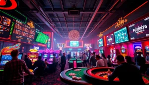 Experience the thrill of TR88 online gambling with vibrant gaming action and luxurious casino ambiance.