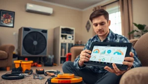 Heating repair technician servicing HVAC systems in Beekman NY, showcasing expertise and professionalism.