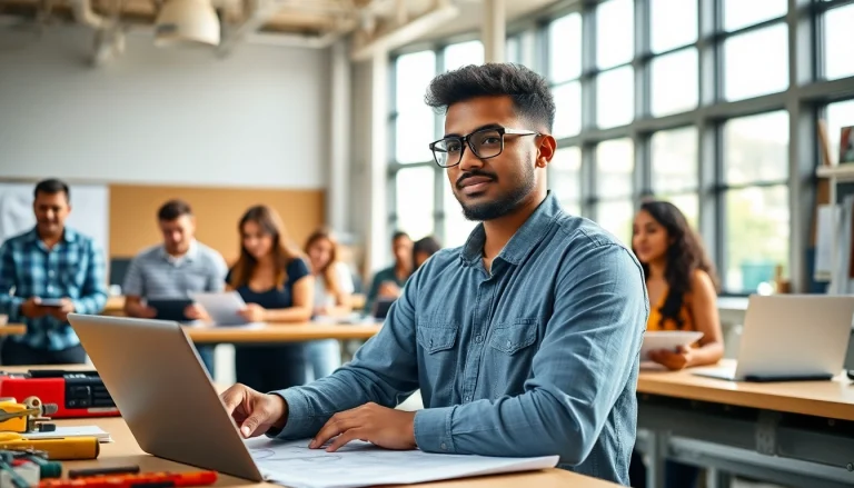 Students engaging in hands-on training at trade schools oahu, showcasing diverse learning.