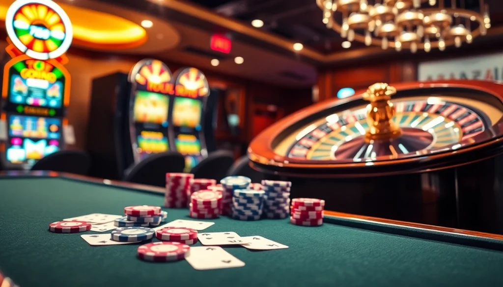 Engage in thrilling games at https://789win.associates/ featuring vibrant casino tables and poker chips.