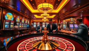 Rasakan sensasi kemenangan Datuk dengan visual kasino yang hidup dari para pemain di meja roulette.