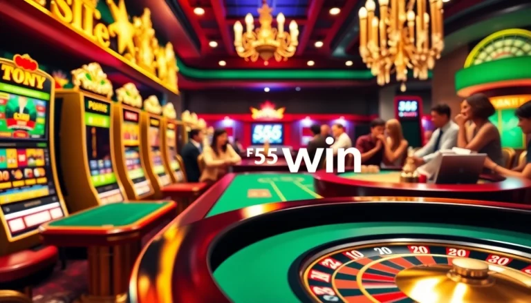 Engage in the thrill of 555 win at luxurious casino tables and vibrant slot machines.