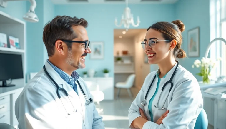 ウィスマイル矯正 口コミ consultation scene in a modern dental clinic