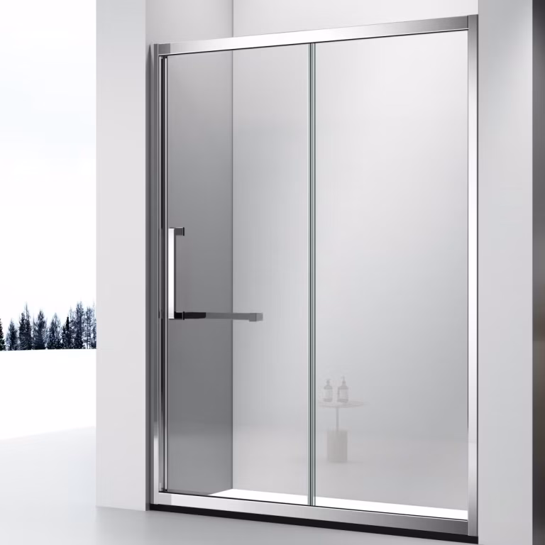 Factory-Price-Simple-Bathroom-Aluminium-Profile-Sliding-Tempered-Glass-Partition-Shower-Door