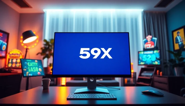 Engaging scene of 559X online betting platform highlighting exciting casino games.