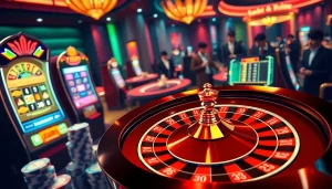 Experience the thrill of gameplay at 789P with this vibrant casino scene featuring interactive gaming elements.