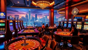 Experience the excitement of gaming at https://fly88.services/ with vibrant slot machines and thrilling poker tables.