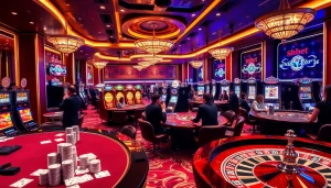 Experience thrilling SHBET casino fun with vibrant gaming tables and exciting slot machines.