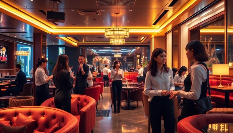 Vibrant and inviting atmosphere of 수원셔츠룸 with stylish decor and engaging managers.