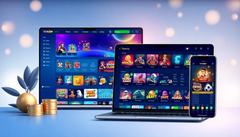 Interactive online betting interface highlighting the TTPTP platform's diverse gaming options and user-friendly design.