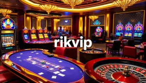 Experience the thrill of gambling at rikvip's luxurious online casino with vibrant tables and exciting gameplay.