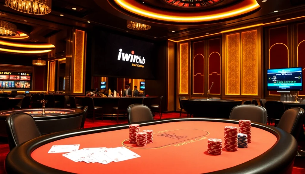 Experience high-stakes gaming at the iwinclub with luxurious decor and engaging gameplay.