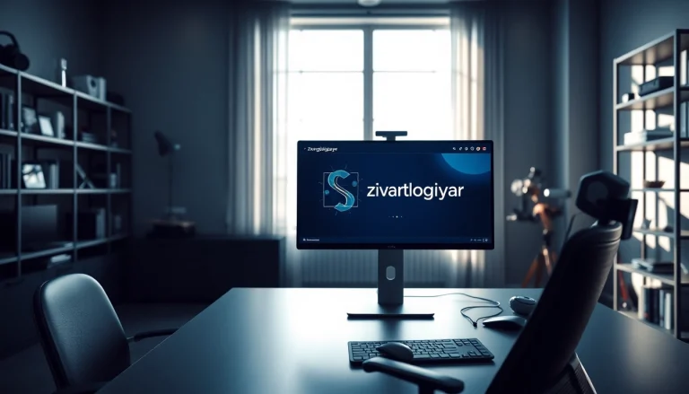 zirvegrupbilgisayar modern bilgisayar teknolojisi ile şık bir çalışma alanını sergiliyor