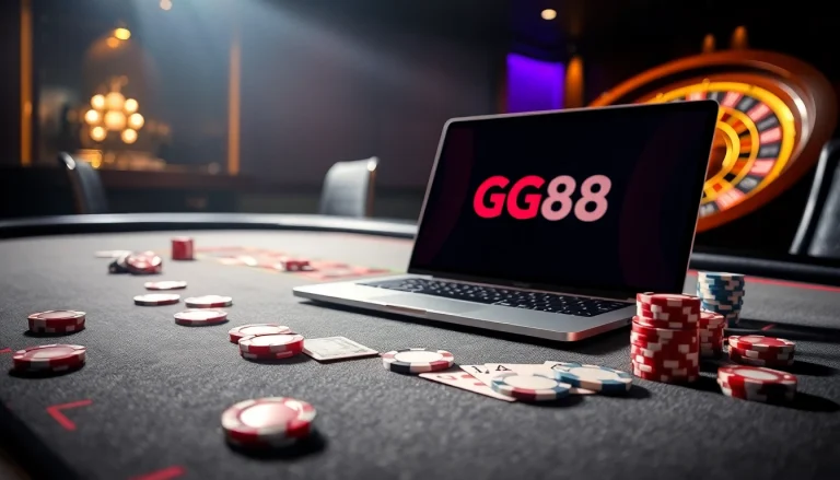 Experience thrilling gameplay at https://gg88.guru/ while enjoying vibrant poker chips and luxury casino settings.
