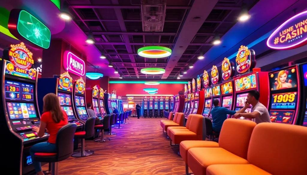 Menangkan slot online di berbagai mesin slot dengan suasana kasino yang ceria.