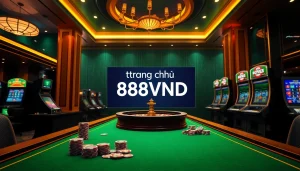 Experience high-stakes gaming action at trang chủ 888VND with vibrant casino elements and engaging visuals.