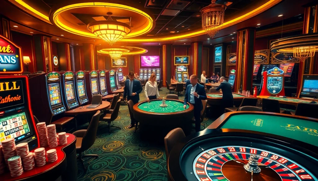Experience thrilling gaming action with vibrant atmospheres at https://tt88.de.com's casino tables and slot machines.