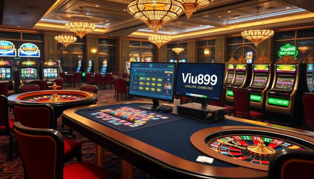 Experience the luxury of gambling at Vua99 with vibrant casino games and slot machines.
