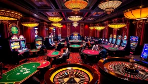 Excited players betting at say88 nhà cái in a luxurious casino atmosphere.