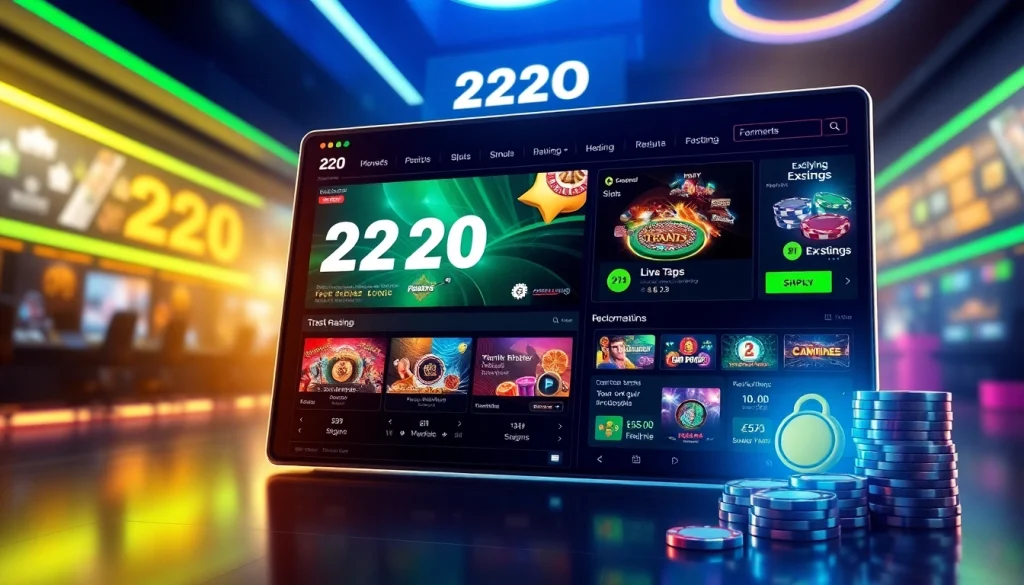 Discover the exciting 222O online betting platform showcasing diverse games and promotions.