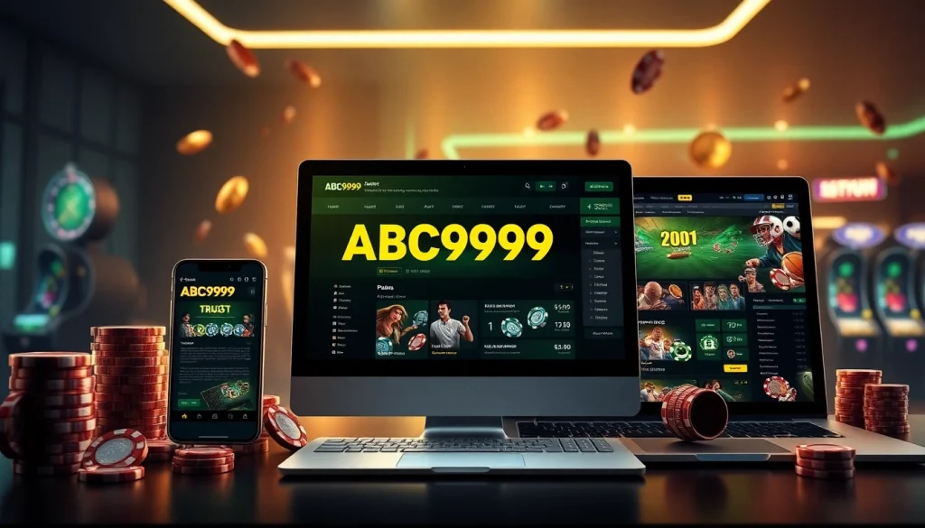 Explore the innovative and secure ABC999 online betting platform showcasing a user-friendly interface.