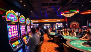 Experience the thrilling spins of Mahjong Ways 2, where players revel in big wins at vibrant slot machines.