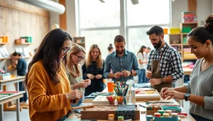 Learn about craft training programs through engaging activities in a collaborative workshop environment.