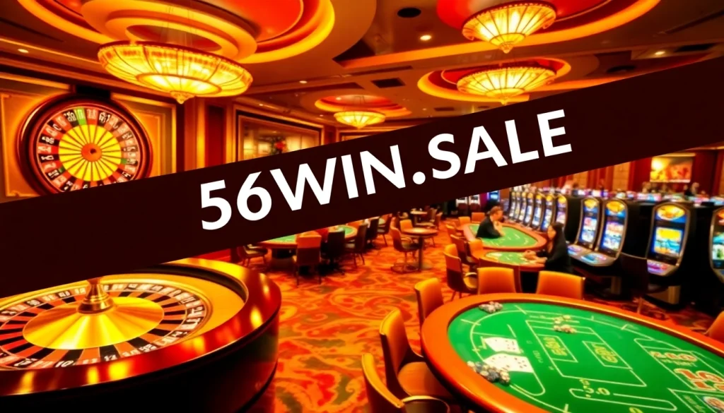 Experience the thrill of gaming at 56WIN.SALE with poker and roulette tables.