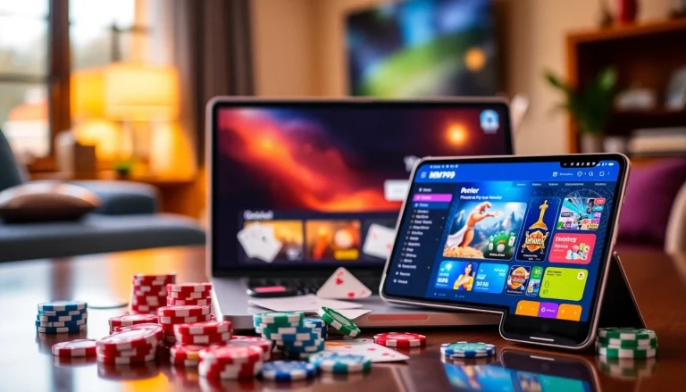 MM99 gaming experience on modern devices showcasing user-friendly design and vibrant atmosphere.