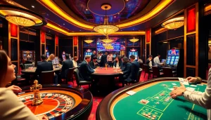 Experience thrilling action at Vt88 nhà cái with gamblers placing bets and enjoying high-stakes games.