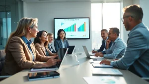 Engaging discussion on growth strategy trends among diverse executives.