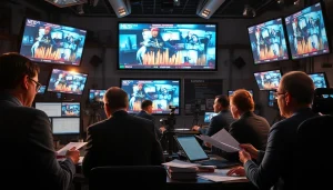 Journalists at https://www.thedailynewsonline.com reporting breaking news in a busy newsroom.