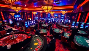 Exciting gameplay at MM88 casino with players enjoying roulette and blackjack tables.