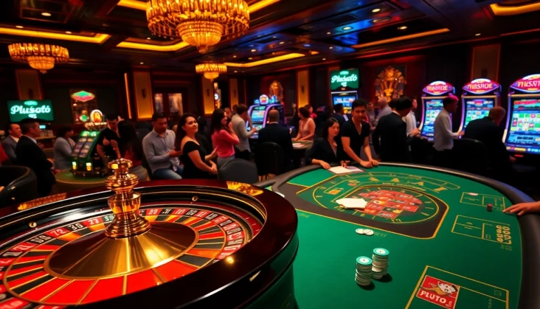 Experience the thrill of online gambling at plus777a.ph with vibrant casino visuals.
