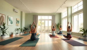 静かなスタジオで穏やかな実践者と自然光に包まれたホットヨガ おすすめ