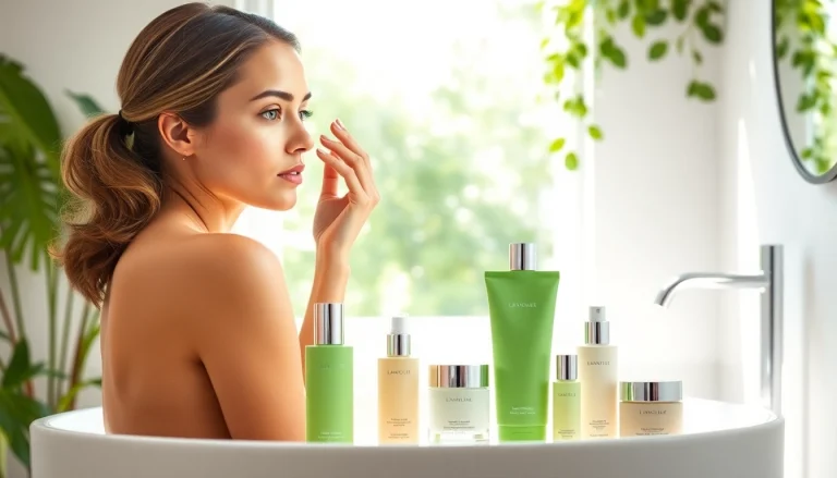 Naudodama Ekologiska kosmetika, moteris taikosi natūralias odos priežiūros priemones.