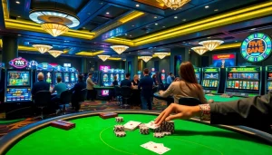 Exciting poker games and vibrant slots at https://five88sss.com/ showcasing thrilling casino action.