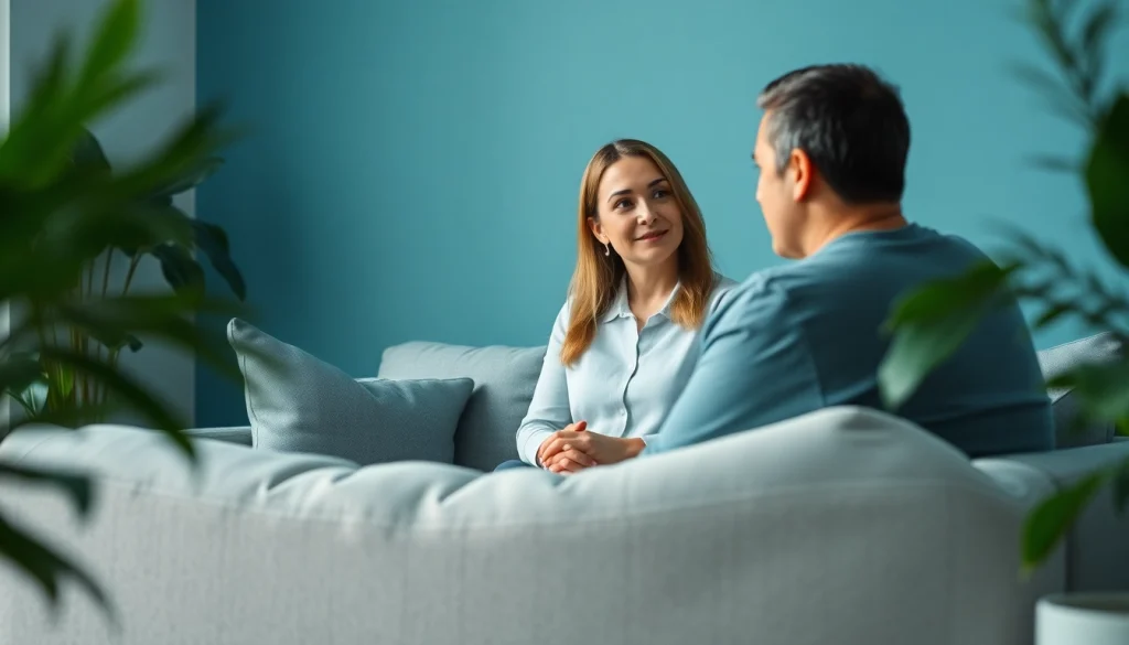 Donna Morgan Counselling, serene therapy session emphasizing empathy and support with a calming background.