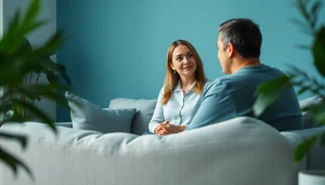 Donna Morgan Counselling, serene therapy session emphasizing empathy and support with a calming background.