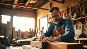 Explore carpentry courses durban with skilled craftsmanship in a warm woodworking workshop.
