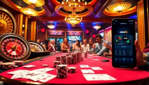 Gamble with excitement at Xoso66 casino featuring thrilling card games and vibrant betting atmosphere.