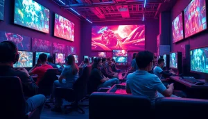 PS Plus: Użytkownicy cieszący się grami w nowoczesnym otoczeniu gamingowym.